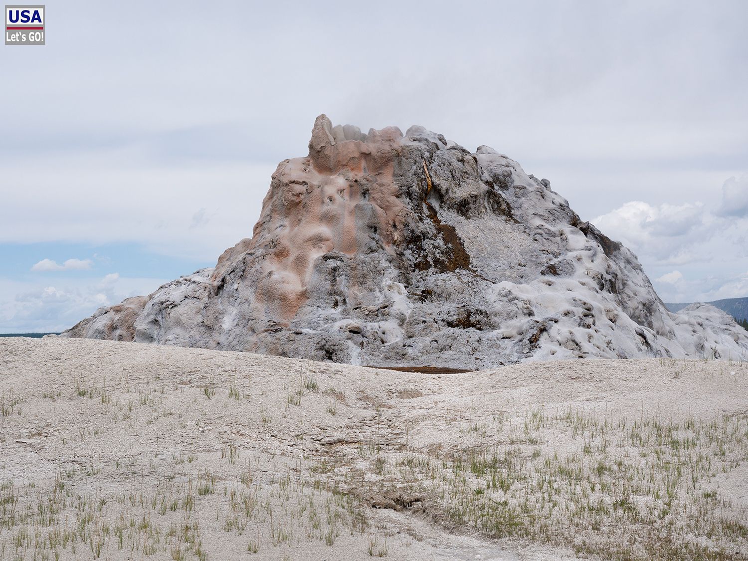 White Dome Geyser Yellowstone