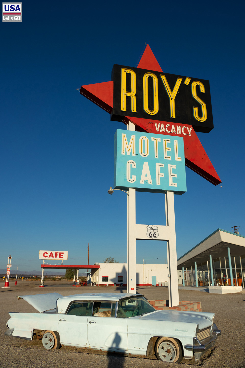 Roy's Motel & Cafe in Amboy, Kalifornien